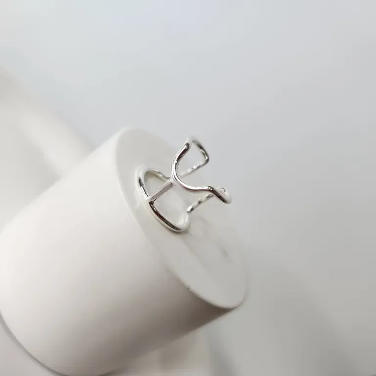 ANEL PRATA DOIS FIOS FALANGE AJUSTÁVEL