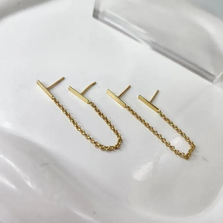 BRINCO OURO 2 PINOS CORRENTE