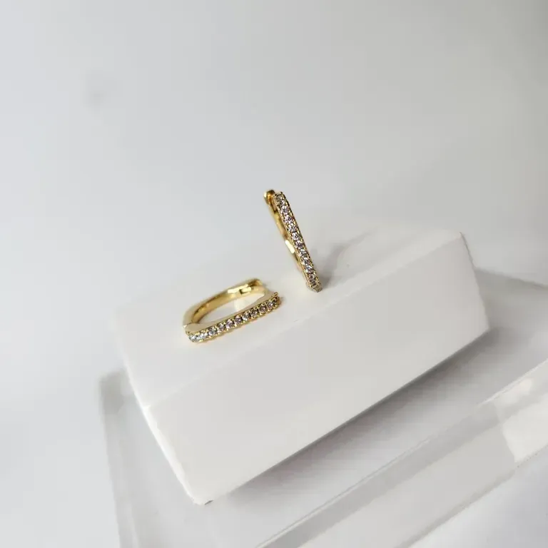 BRINCO OURO ARGOLA 3  Z G QUAD