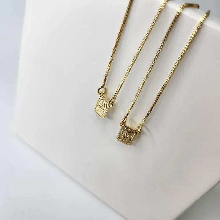 COLAR OURO ESCAPULÁRIO CLASSICO