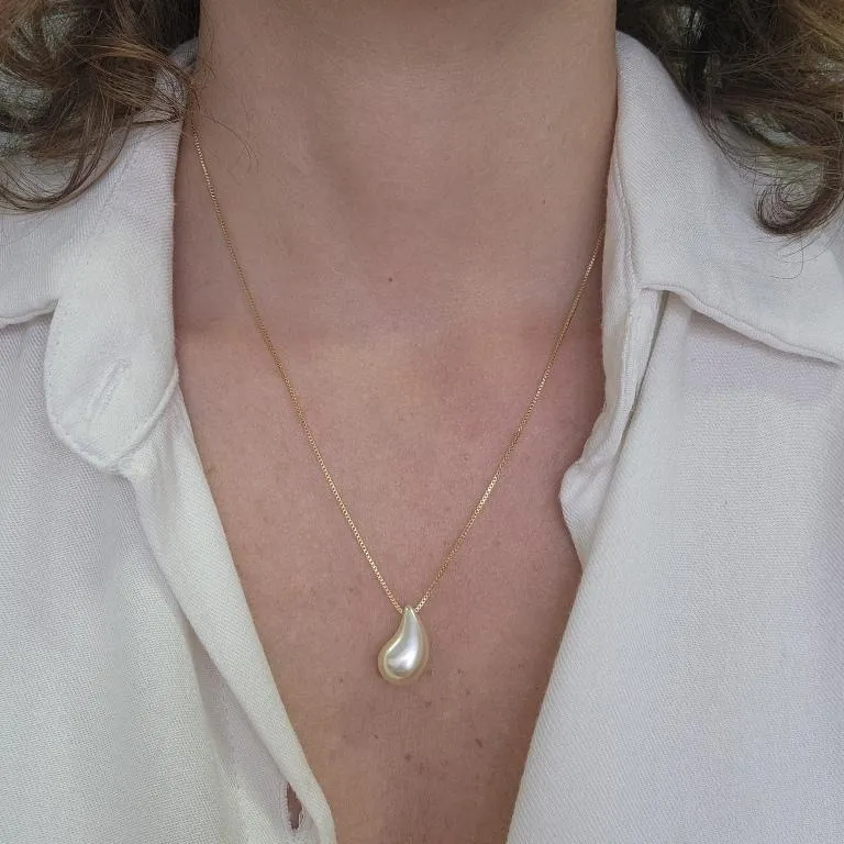 COLAR OURO GOTA D ÁGUA