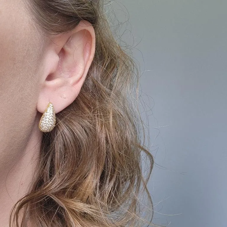 BRINCO OURO GOTA ZIRC G