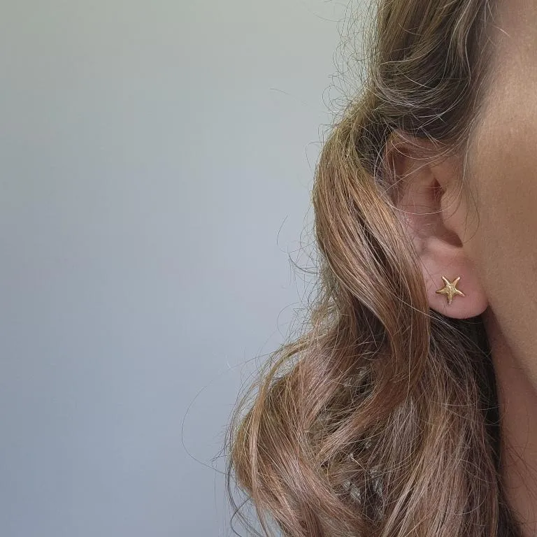 BRINCO OURO ESTRELA DO MAR