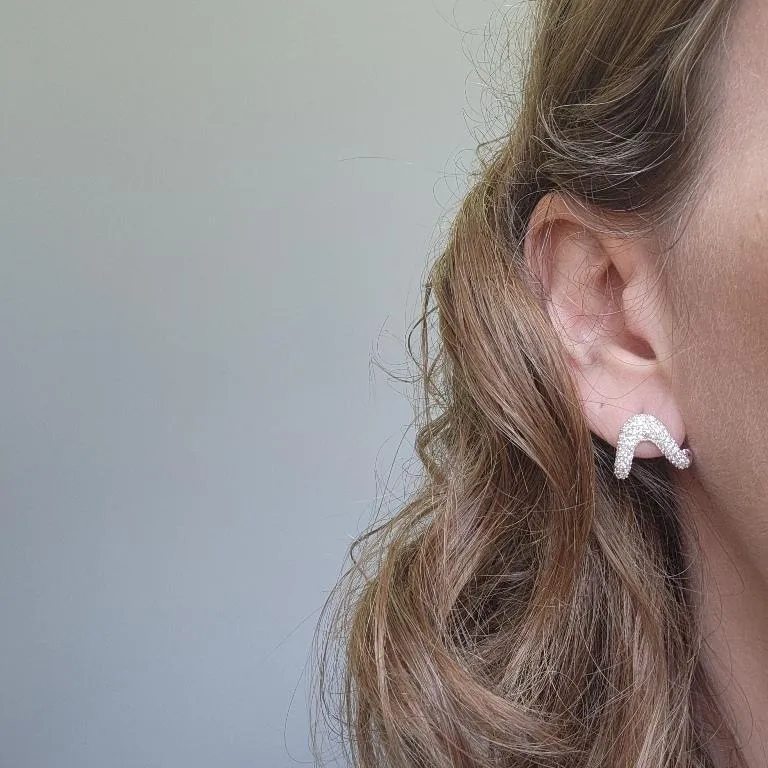 BRINCO PRATA GANCHO ZIRC