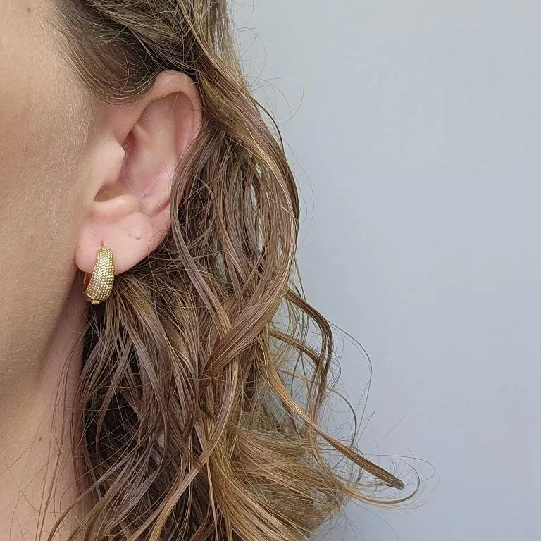 BRINCO OURO ARGOLA CRAQUELADA G