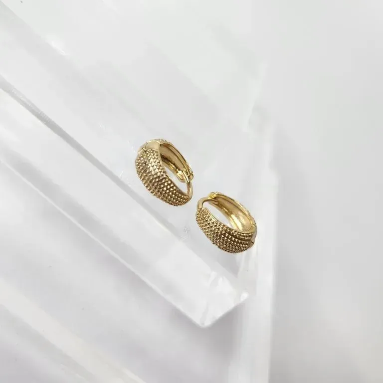 BRINCO OURO ARGOLA CRAQUELADA M