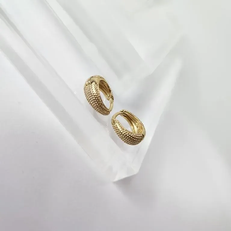 BRINCO OURO ARGOLA CRAQUELADA P