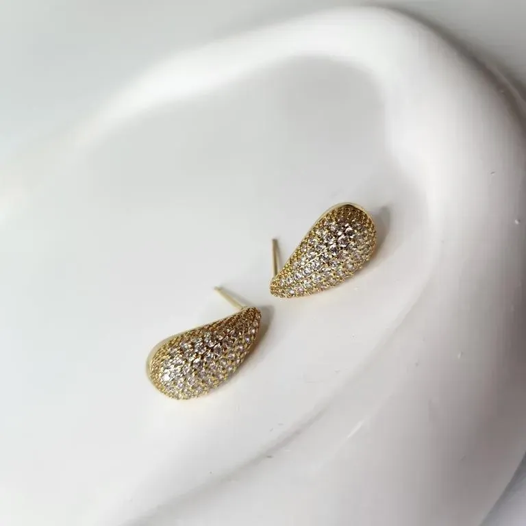 BRINCO OURO GOTA ZIRC G