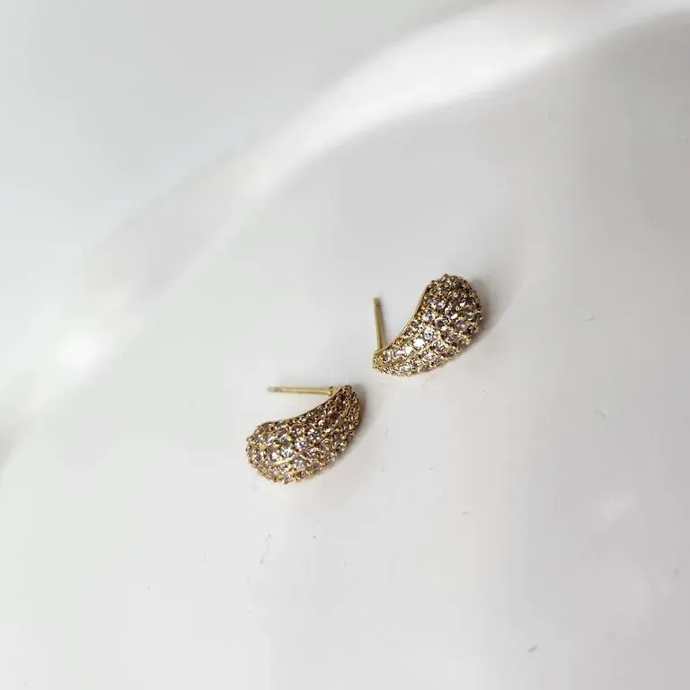 BRINCO OURO GOTA ZIRC M