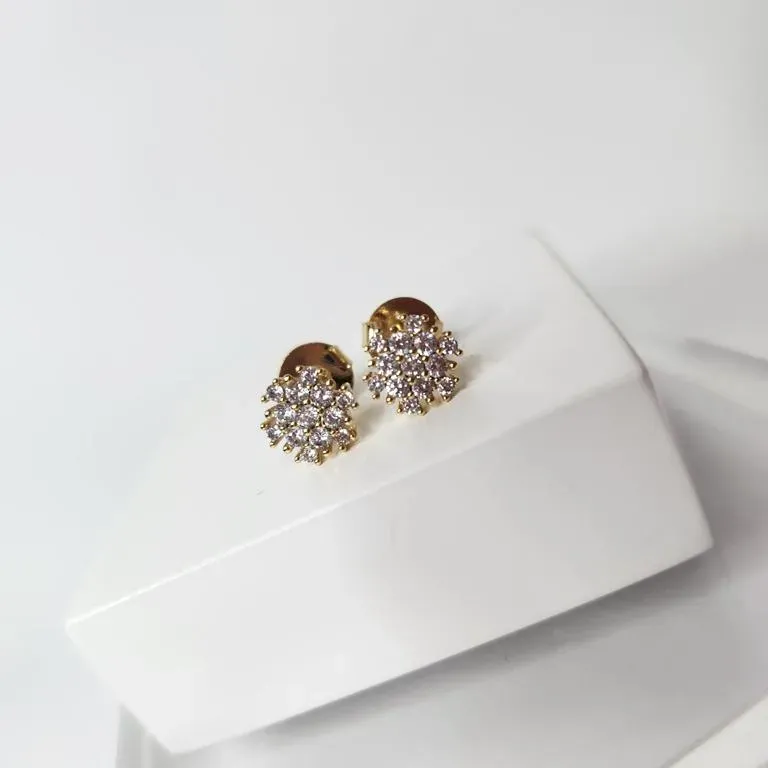 BRINCO OURO ZIRCÔNIAS