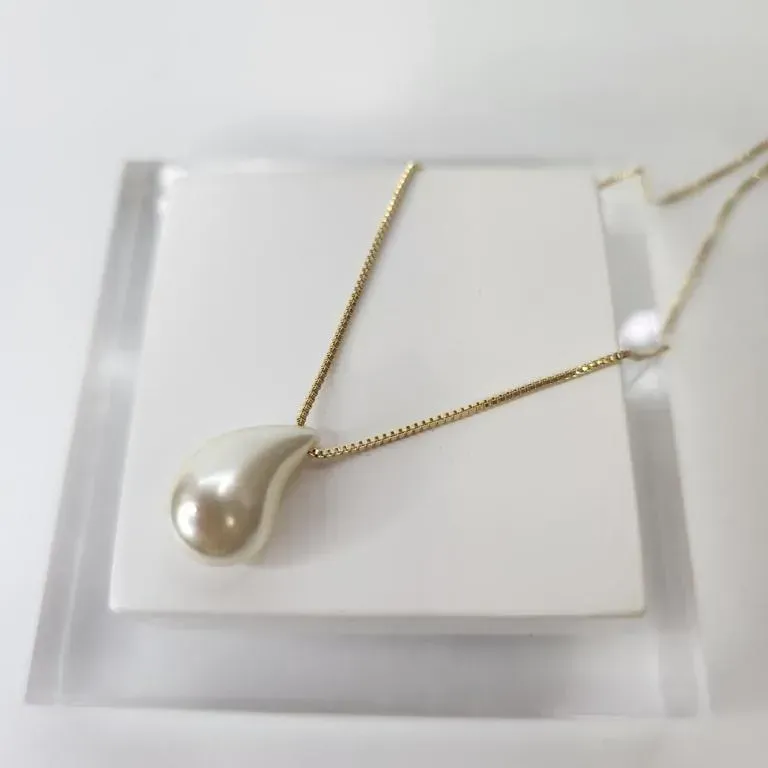 COLAR OURO GOTA D ÁGUA