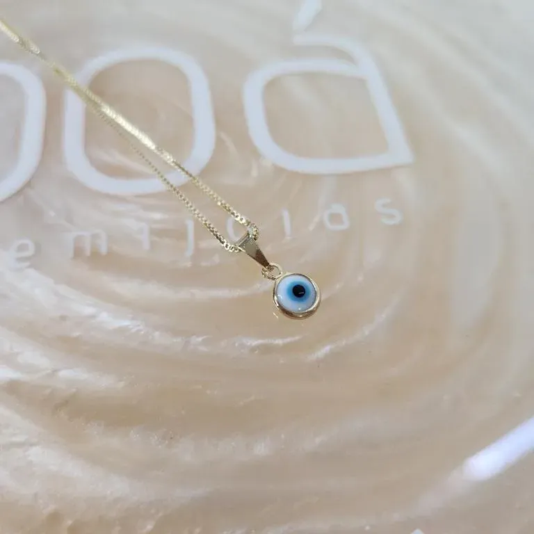 COLAR OURO OLHO GREGO P