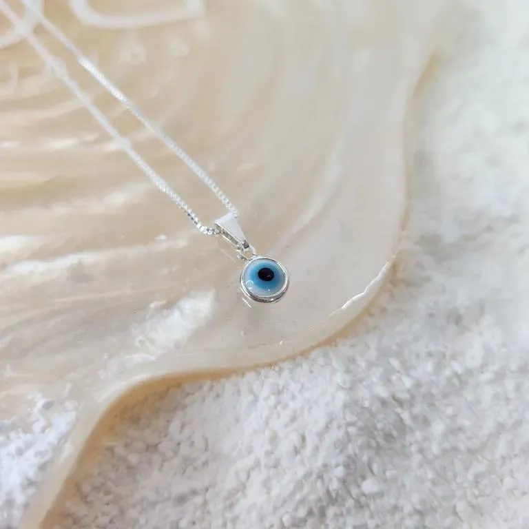 COLAR PRATA OLHO GREGO P