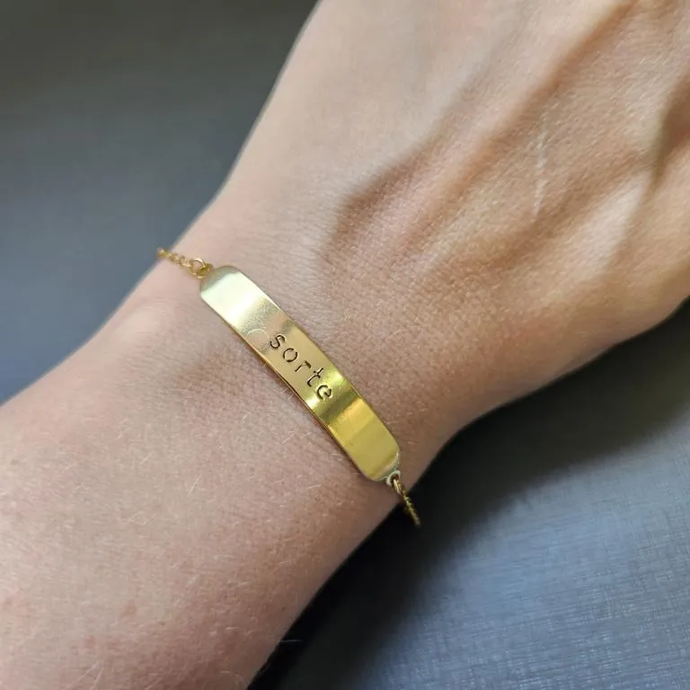 PULSEIRA OURO PLACA RESILIÊNCIA