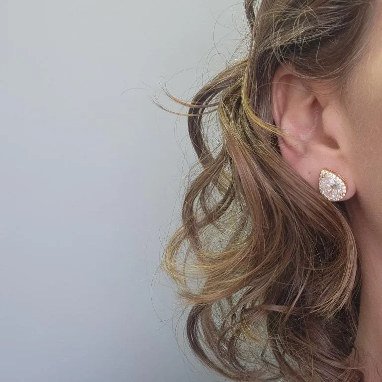 BRINCO OURO GOTA LUXO