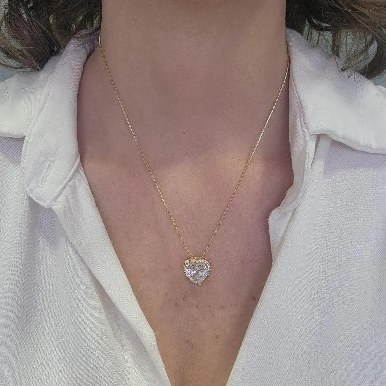 COLAR OURO CORAÇÃO LUXO