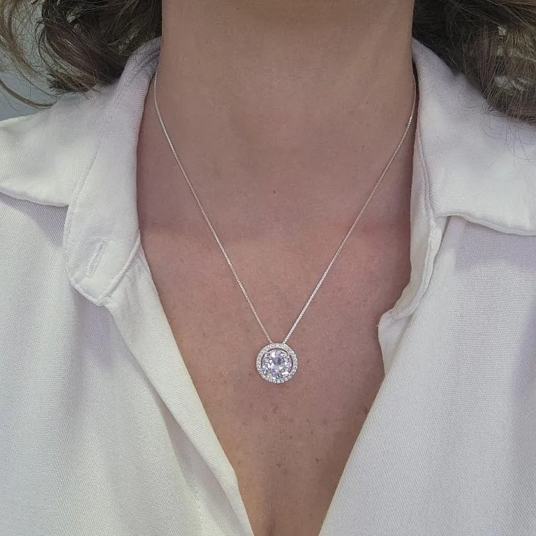 COLAR PRATA REDONDO LUXO