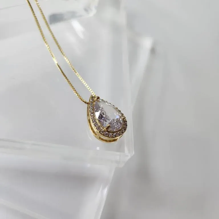 COLAR OURO GOTA LUXO