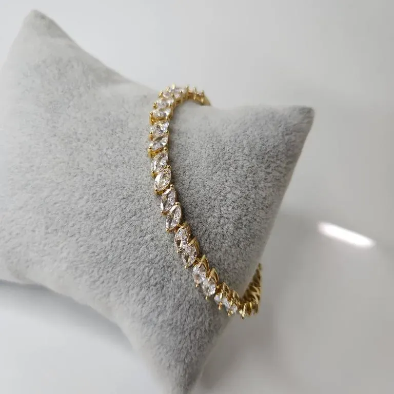 PULSEIRA OURO LOS CRISTAL