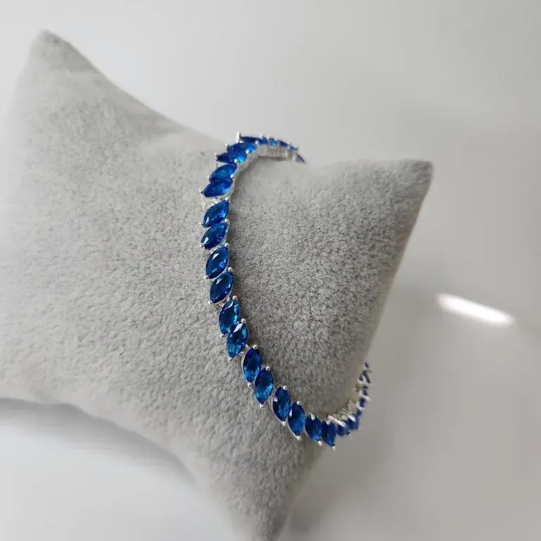 PULSEIRA PRATA LOS SAFIRA