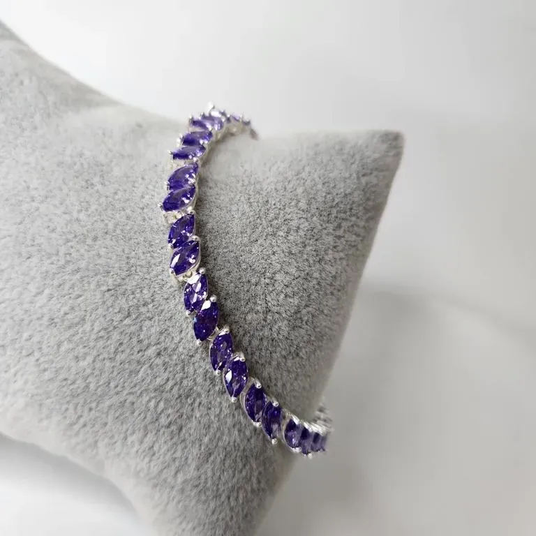 PULSEIRA PRATA LOS TANZANITA