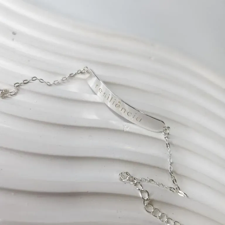 PULSEIRA PRATA PLACA RESILIÊNCIA