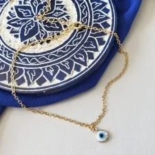 TORNOZELEIRA OURO OLHO