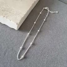 TORNOZELEIRA PRATA BOLAS	 