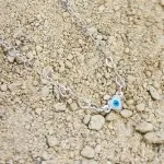 TORNOZELEIRA PRATA CORAÇÃO OLHO GREGO