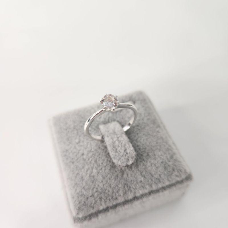 ANEL PRATA SOLITÁRIO CLÁSSICO