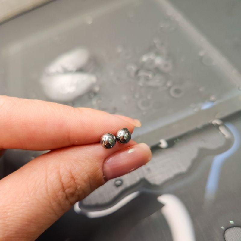 BRINCO AÇO BOLINHA G