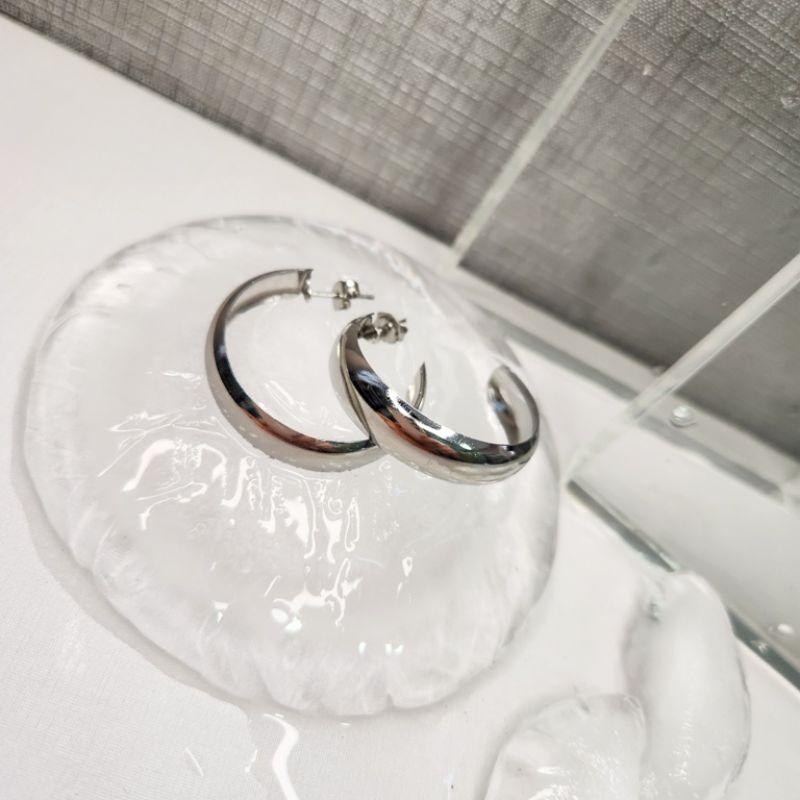 BRINCO ARGOLA AÇO ABAULADA M