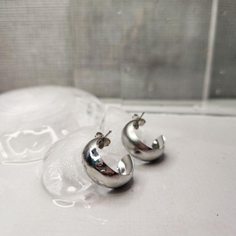 BRINCO ARGOLA AÇO ARGOLA ABAULADA P