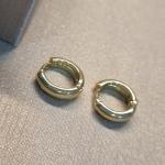 BRINCO ARGOLA OURO LISA GOTA P	