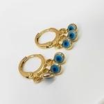 BRINCO ARGOLA OURO TRANQ OLHO