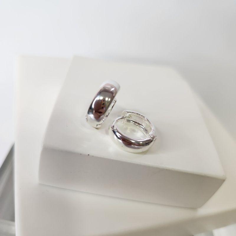 BRINCO ARGOLA PRATA LISA