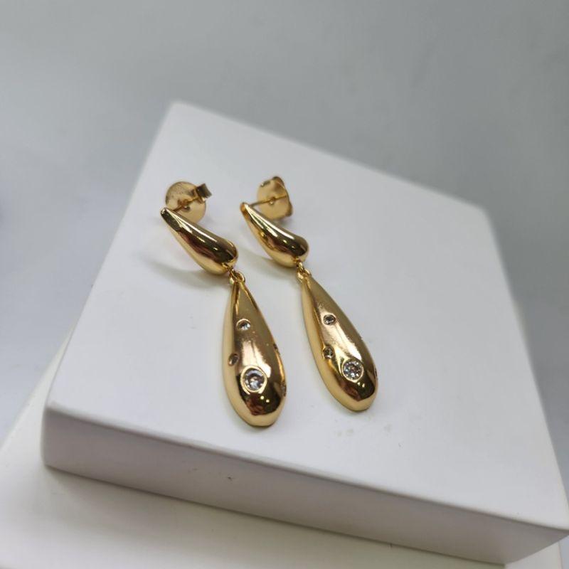 BRINCO OURO 2 GOTAS POÁ