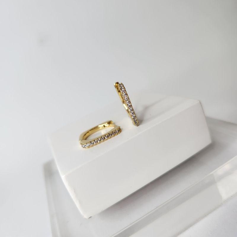 BRINCO OURO ARGOLA 3  Z G QUAD