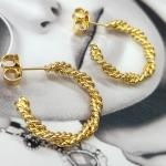 BRINCO OURO ARGOLA ASPIRAL