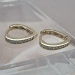 BRINCO OURO ARGOLA C ZIRCS G	