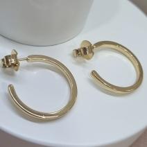 BRINCO OURO ARGOLA CHAPA  M	