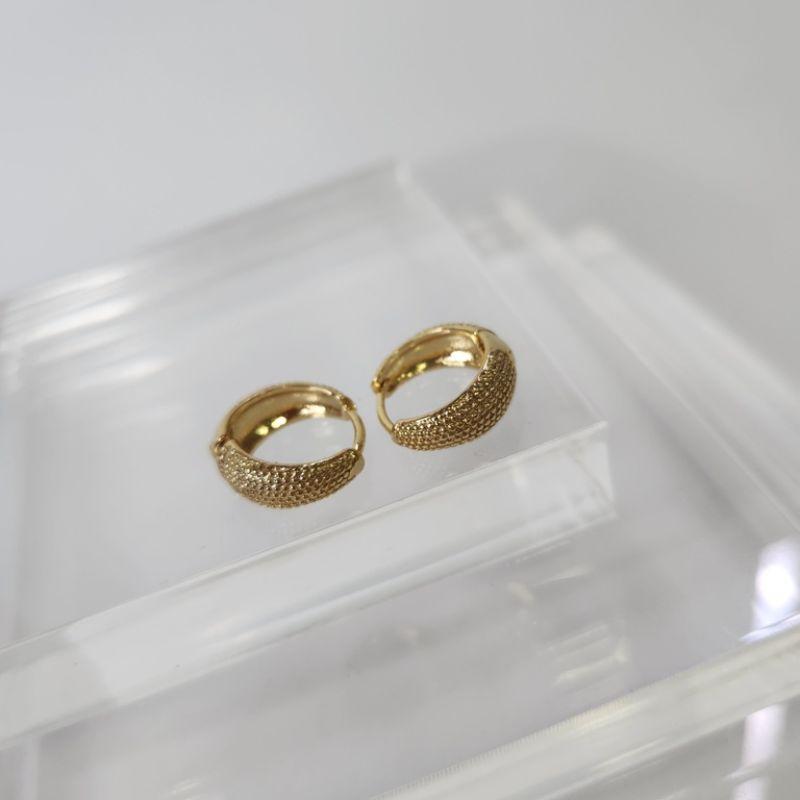 BRINCO OURO ARGOLA CRAQUELADA G