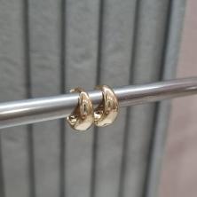 BRINCO OURO ARGOLA GOTA GROSSA P	