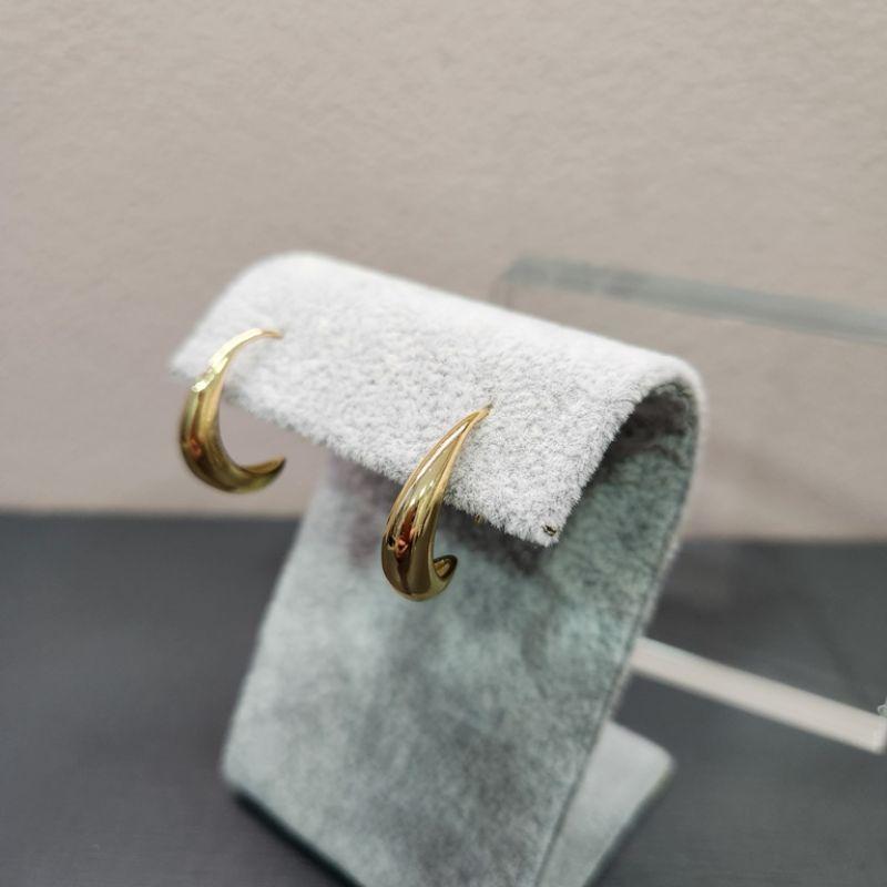 BRINCO OURO ARGOLA LISA ENCAIXE