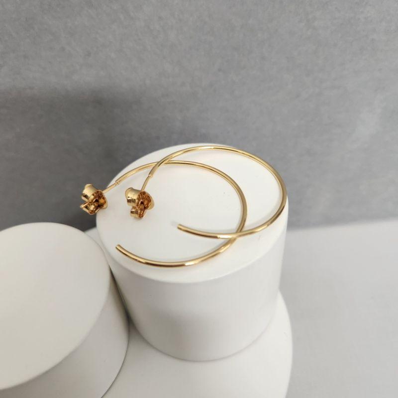 BRINCO OURO ARGOLA LISA M
