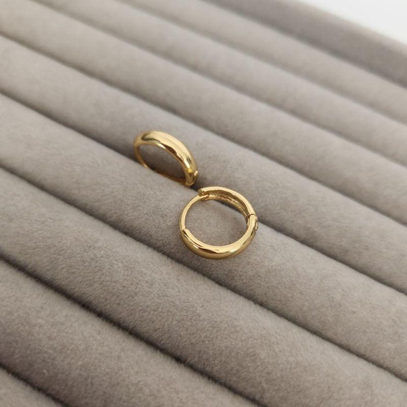 BRINCO OURO ARGOLA LISA M