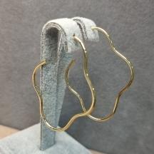 BRINCO OURO ARGOLA NUVEM	
