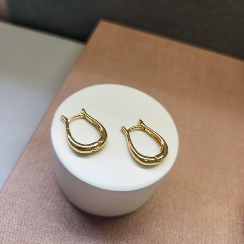 BRINCO OURO ARGOLA PONTAS M