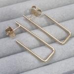 BRINCO OURO ARGOLA RETANGULO M	BO2685