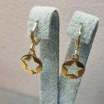 BRINCO OURO ARGOLINHA  ESTRELA VAZ	